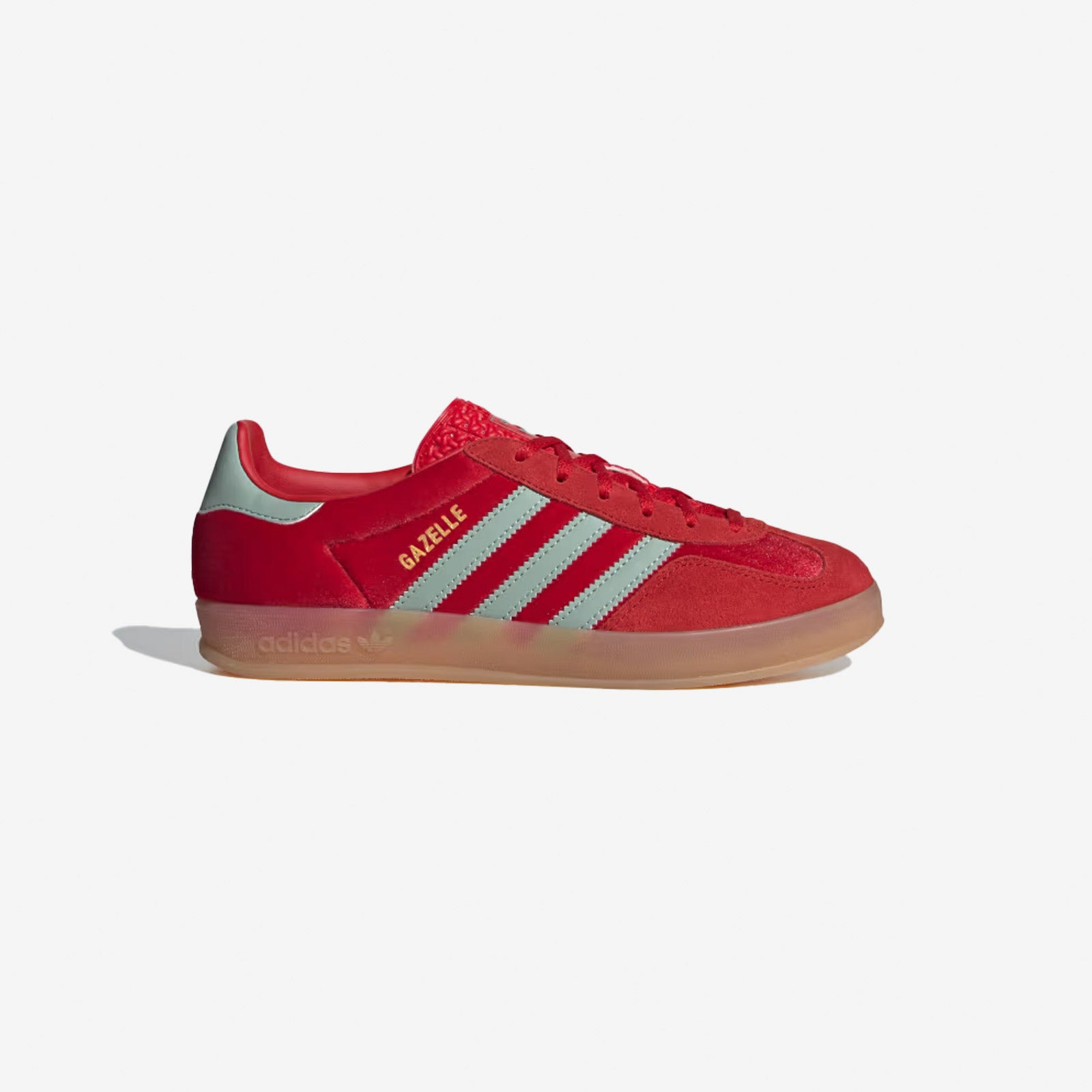 Sneaker donna Adidas Originals Gazelle Indoor IG6786 rosso velluto