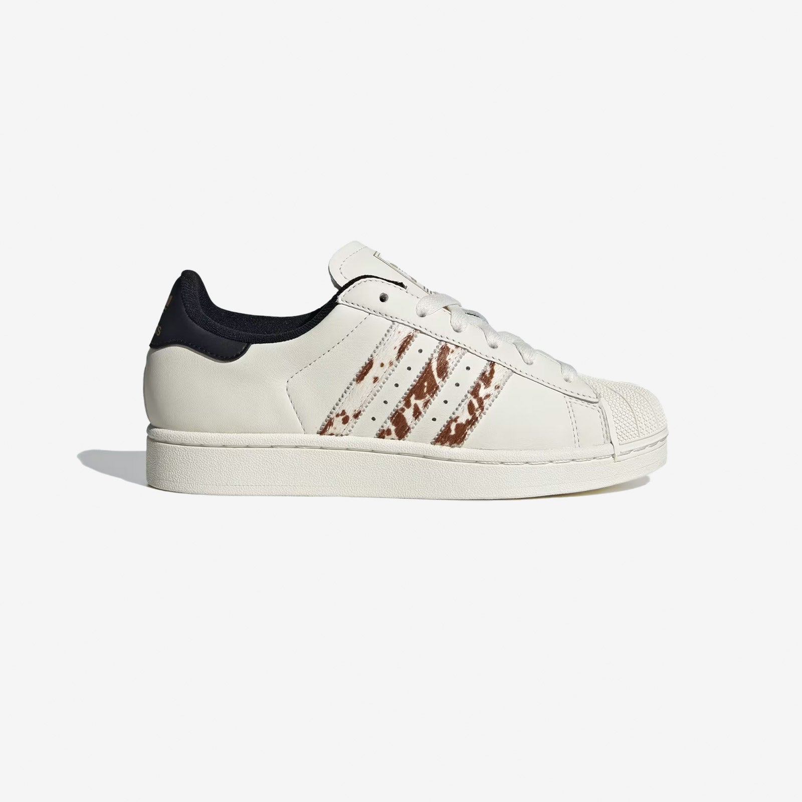 Adidas Superstar II shoes in white with 3 stripes in pony skin JQ6473