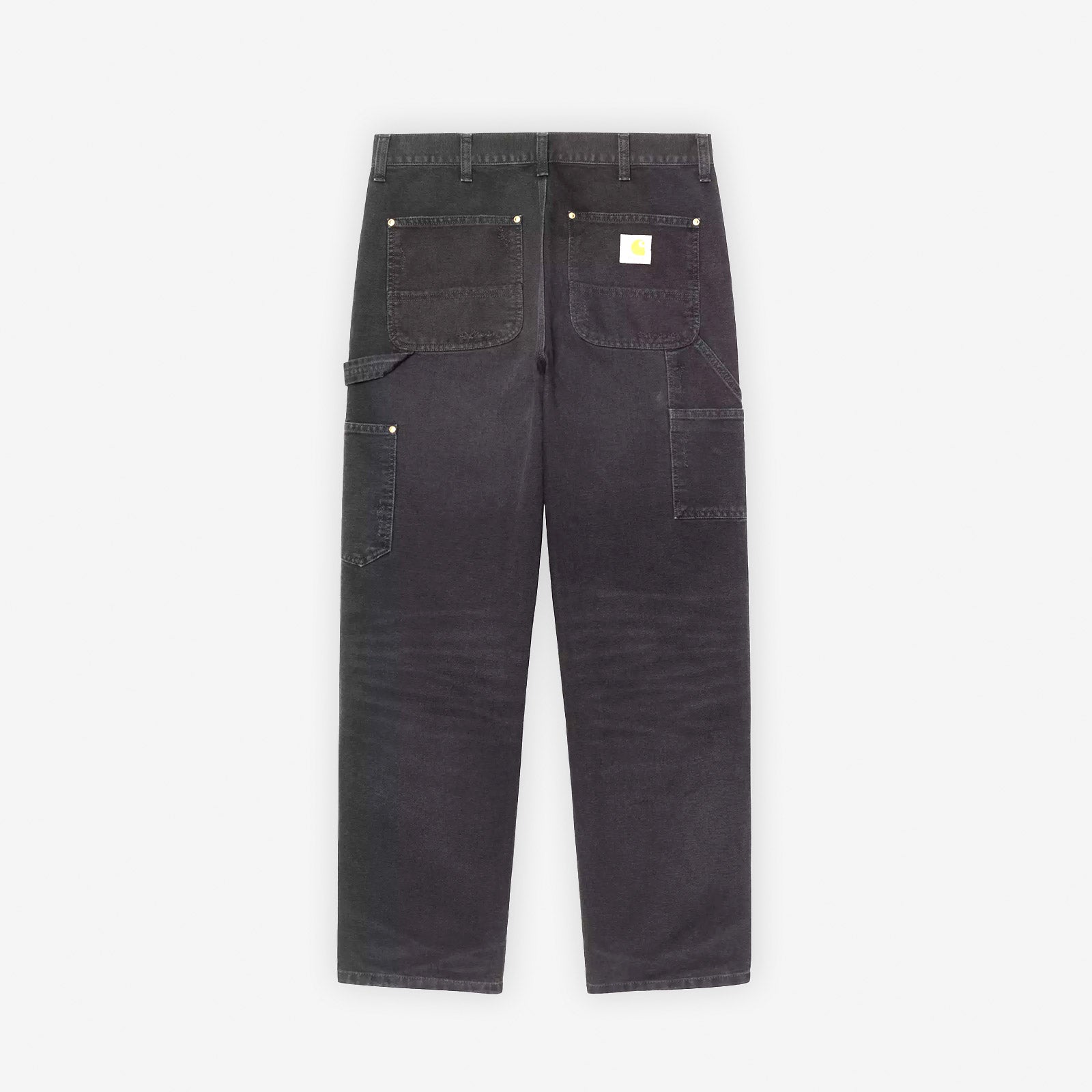 Carhartt WIP Double Knee Pant Black Grind Washed retro