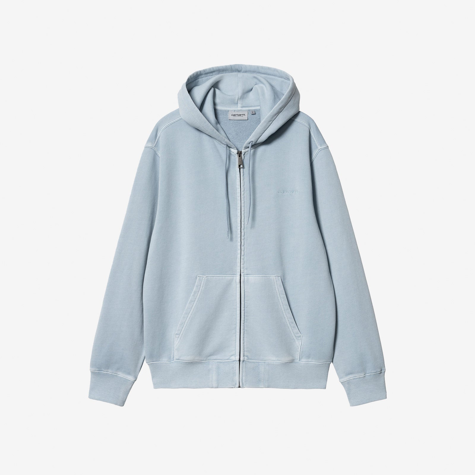 FELPA ZIP CARHART CAPPUCCIO AZZURRO