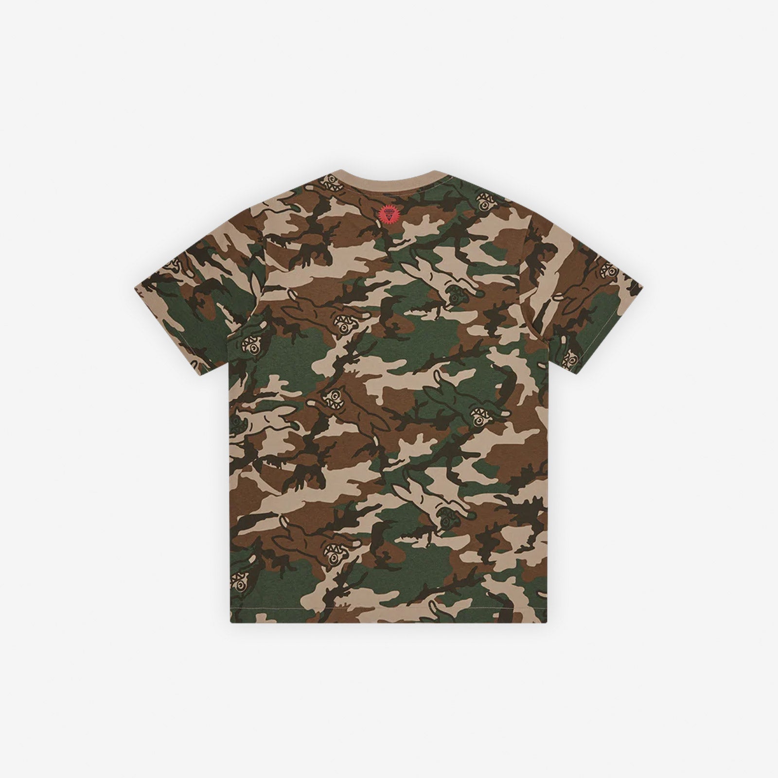 ICECREAM RUNNING DOG WOODLAND CAMO T-SHIRT