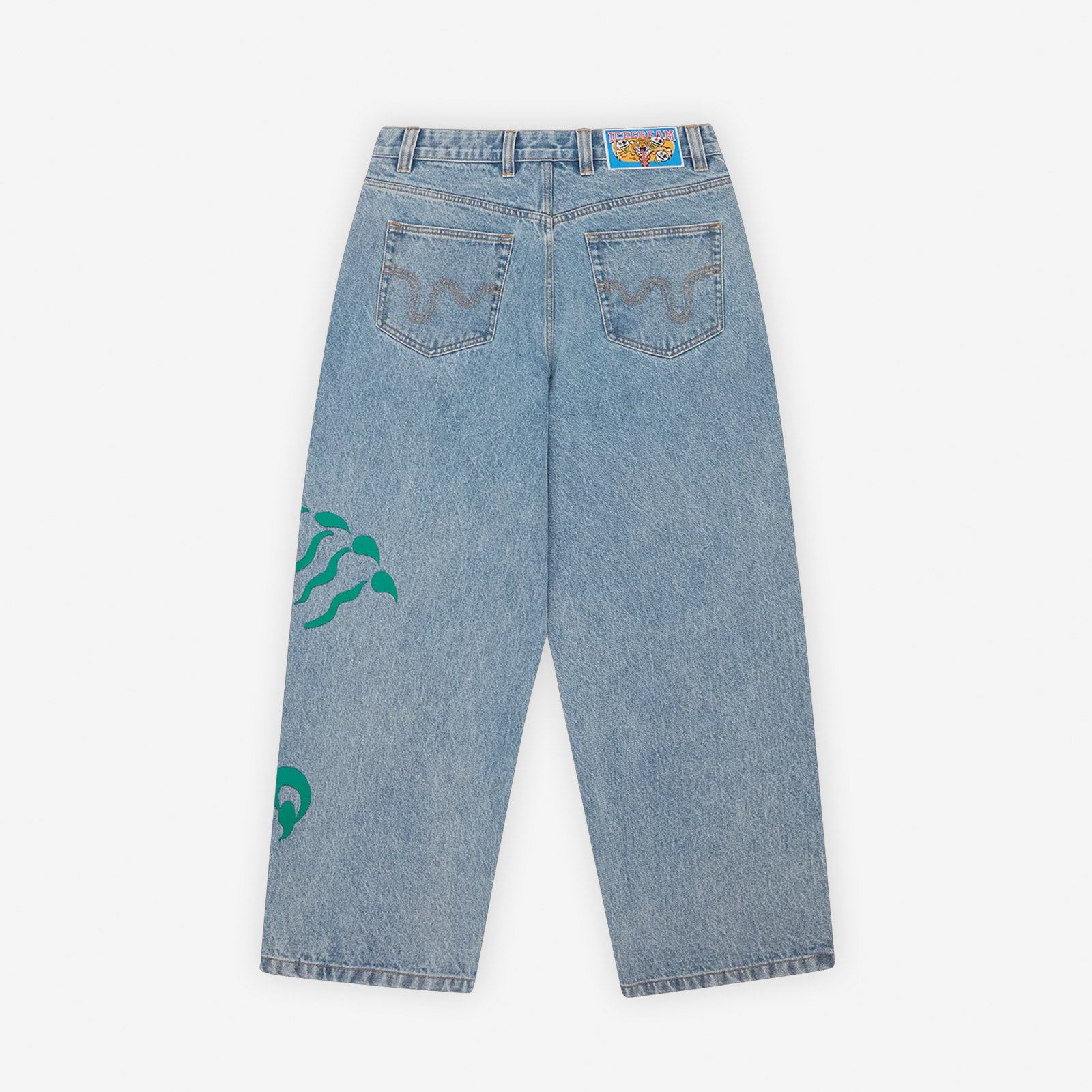 Pantaloni in denim Icecream Triple Scoop Triple vista retro
