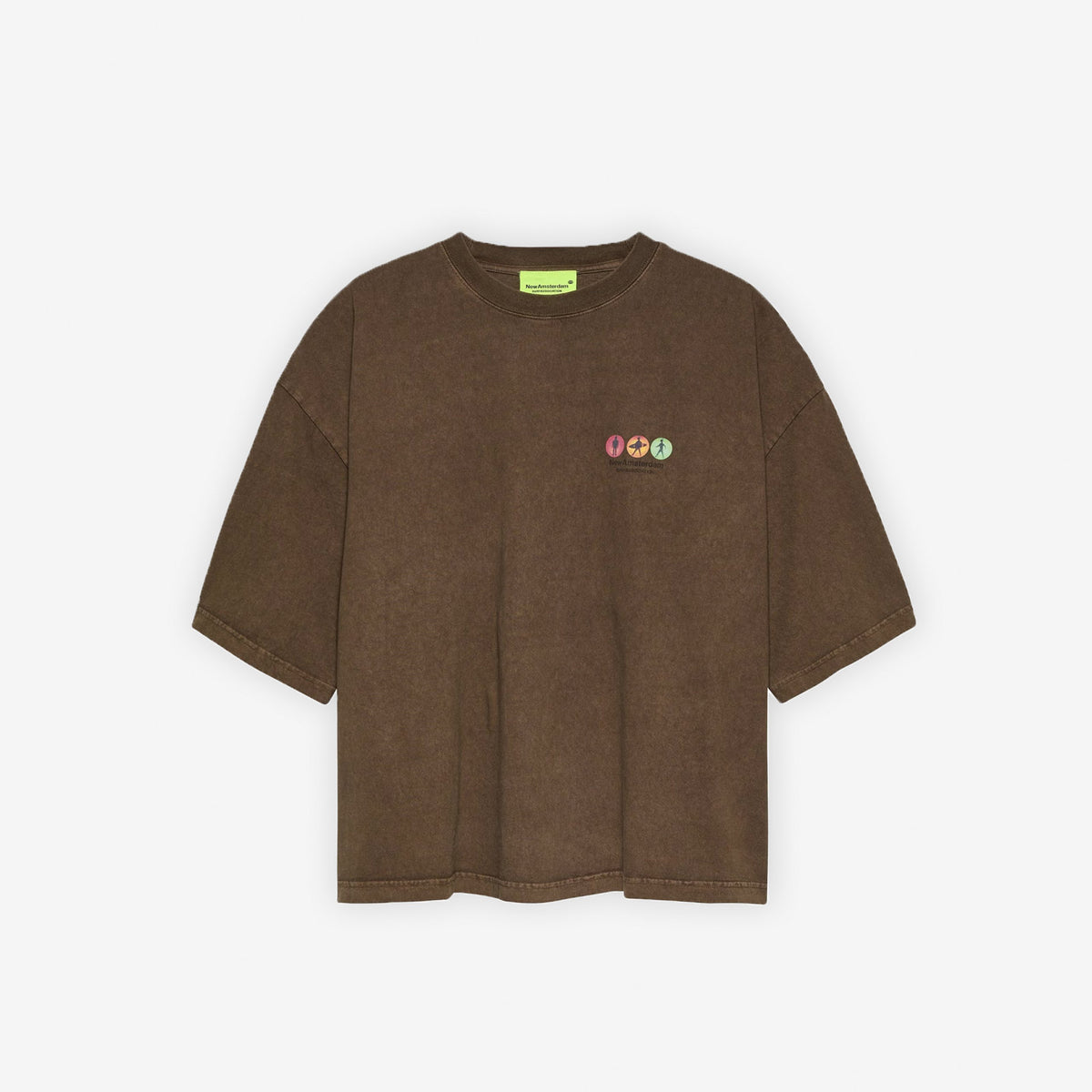 T-SHIRT NASA TRAFFIC MARRON