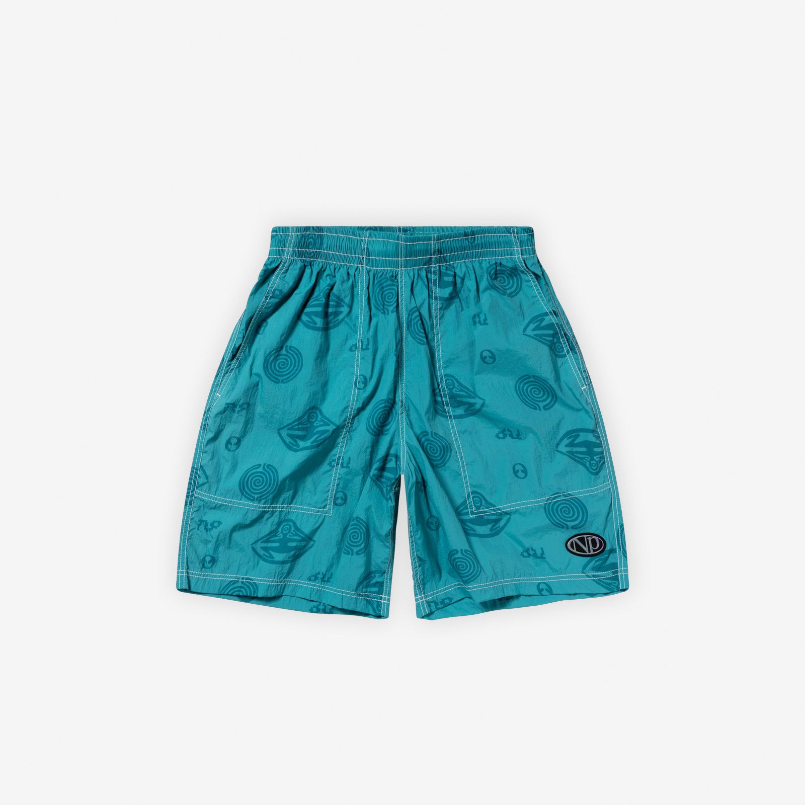 NO PROBLEMO Space Travel Nylon Shorts