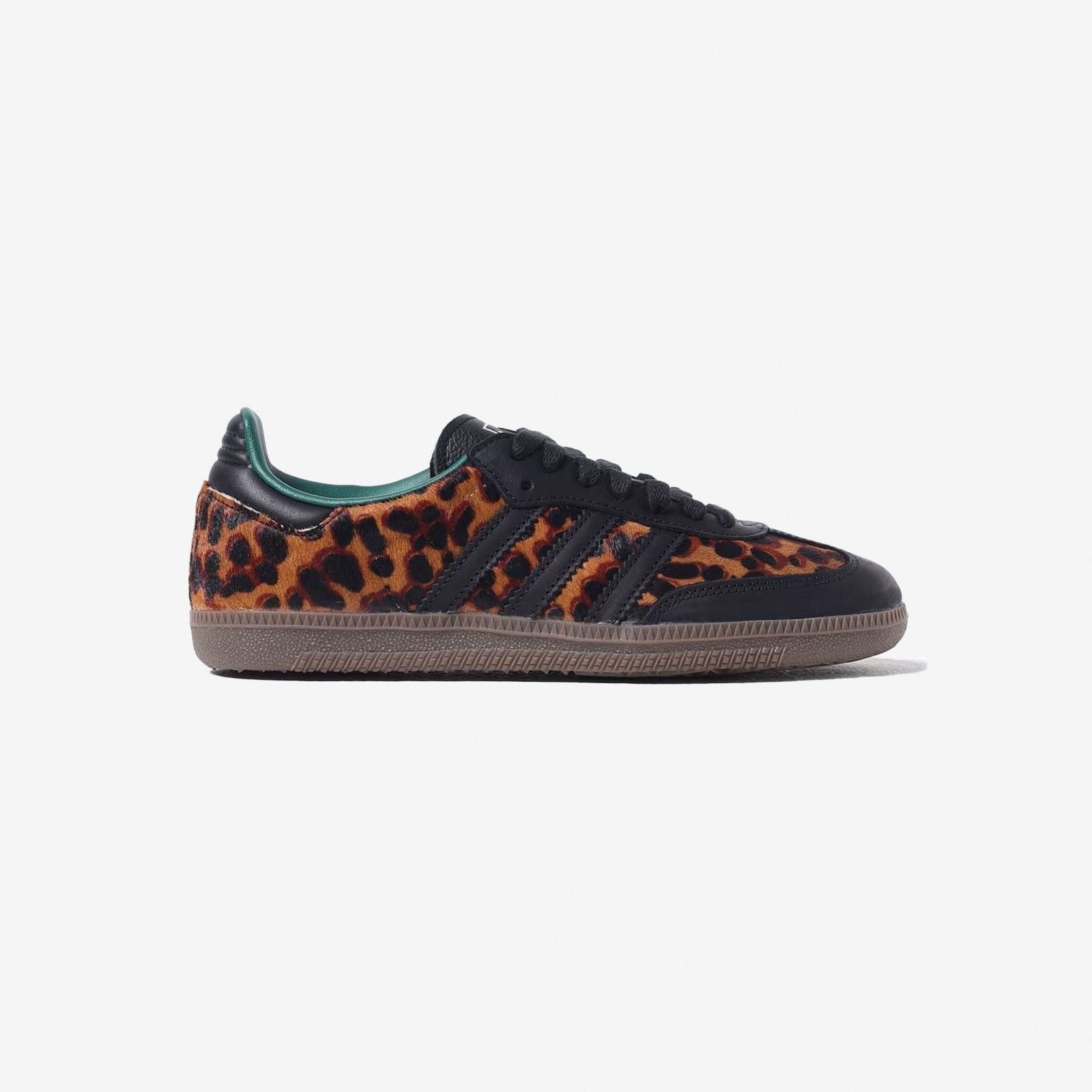 Adidas Originals Samba OG Women's Leopard Black Green Shoes JI2735