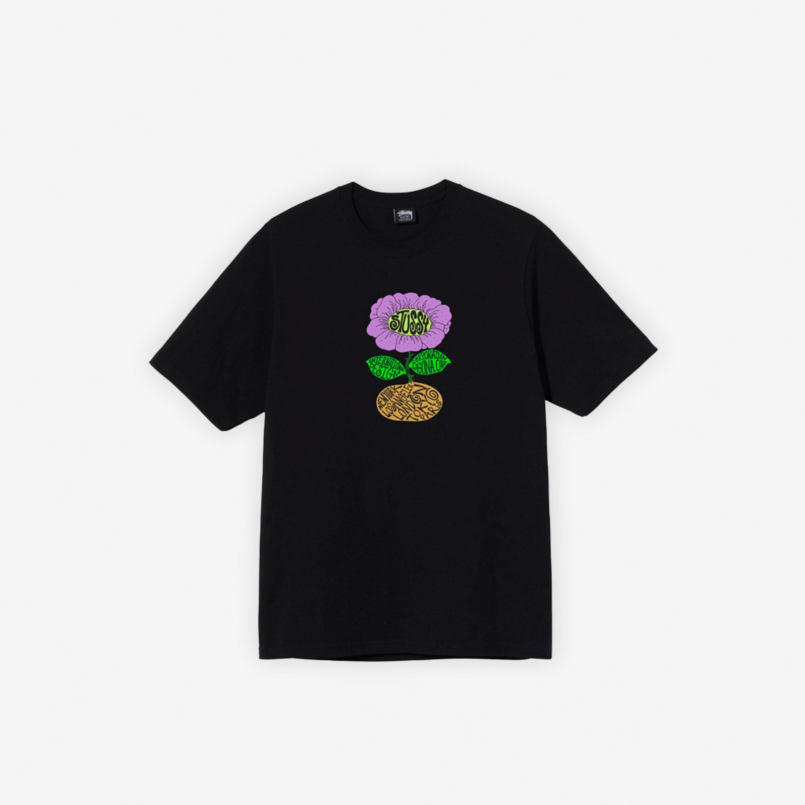 Stussy Archive Sunflower Tee Black