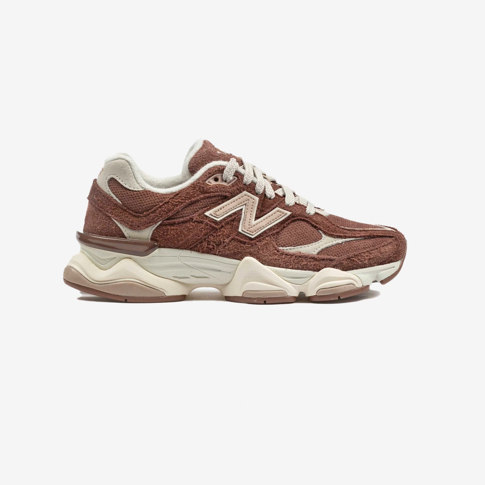 Sneaker New Balance 9060 CCC colore marrone bordeaux frontale