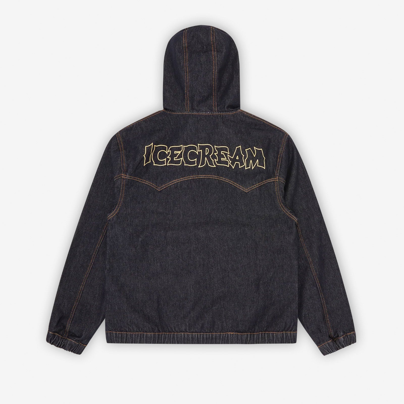 ICECREAM WESTERN PANELLED ZIP THROUGH DENIM JACKET