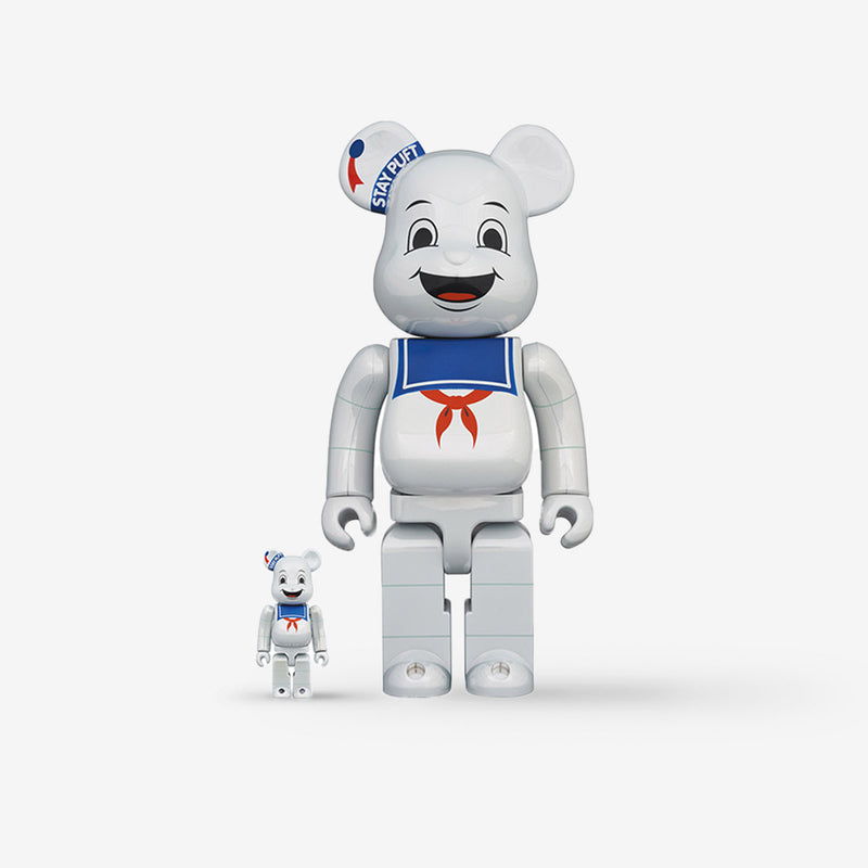 Medicom Toy BE@RBRICK Stay Puft Guimauve Homme set 100% & 400%