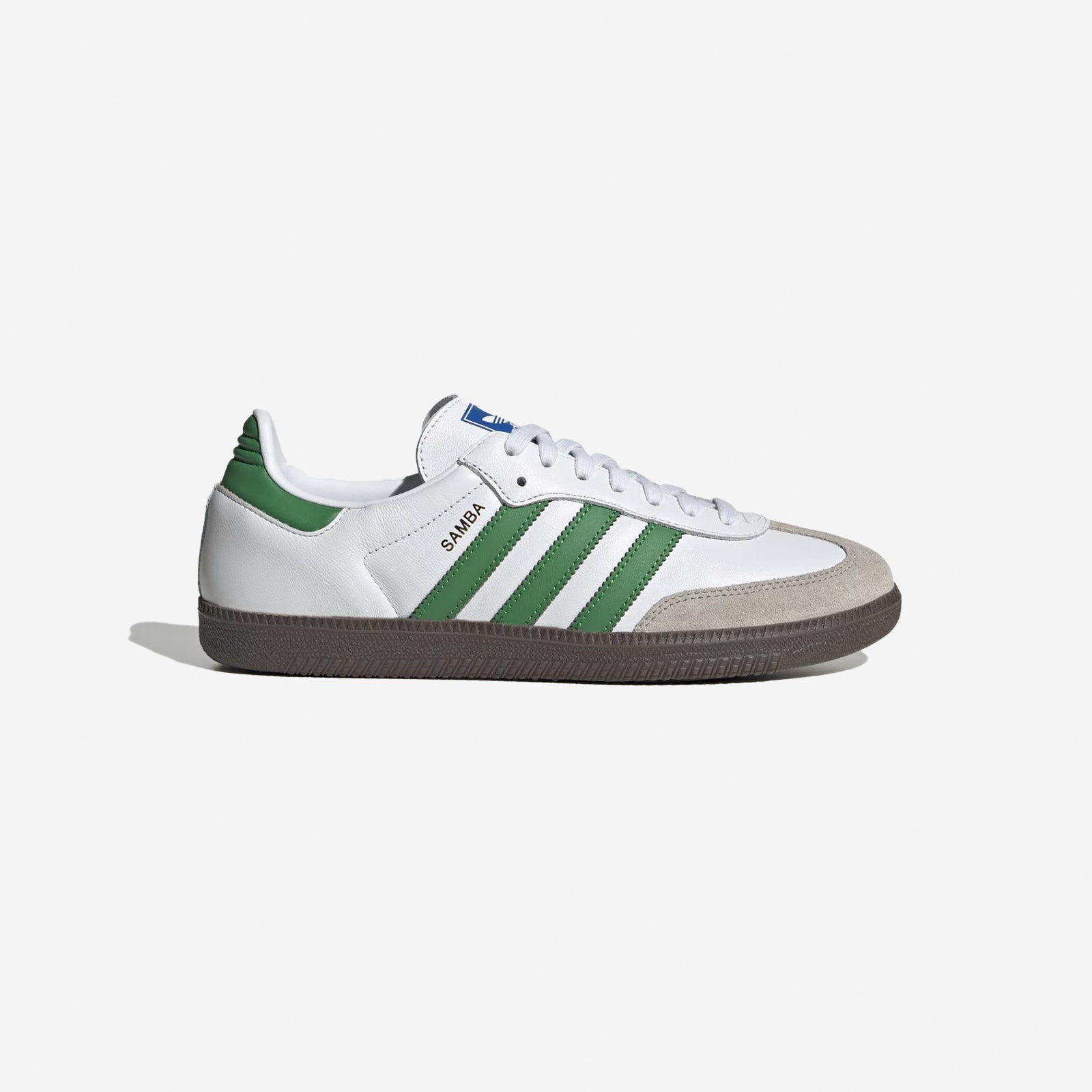 Scarpe Adidas Originals Samba OG colore Bianco Verde Suola Gum ...