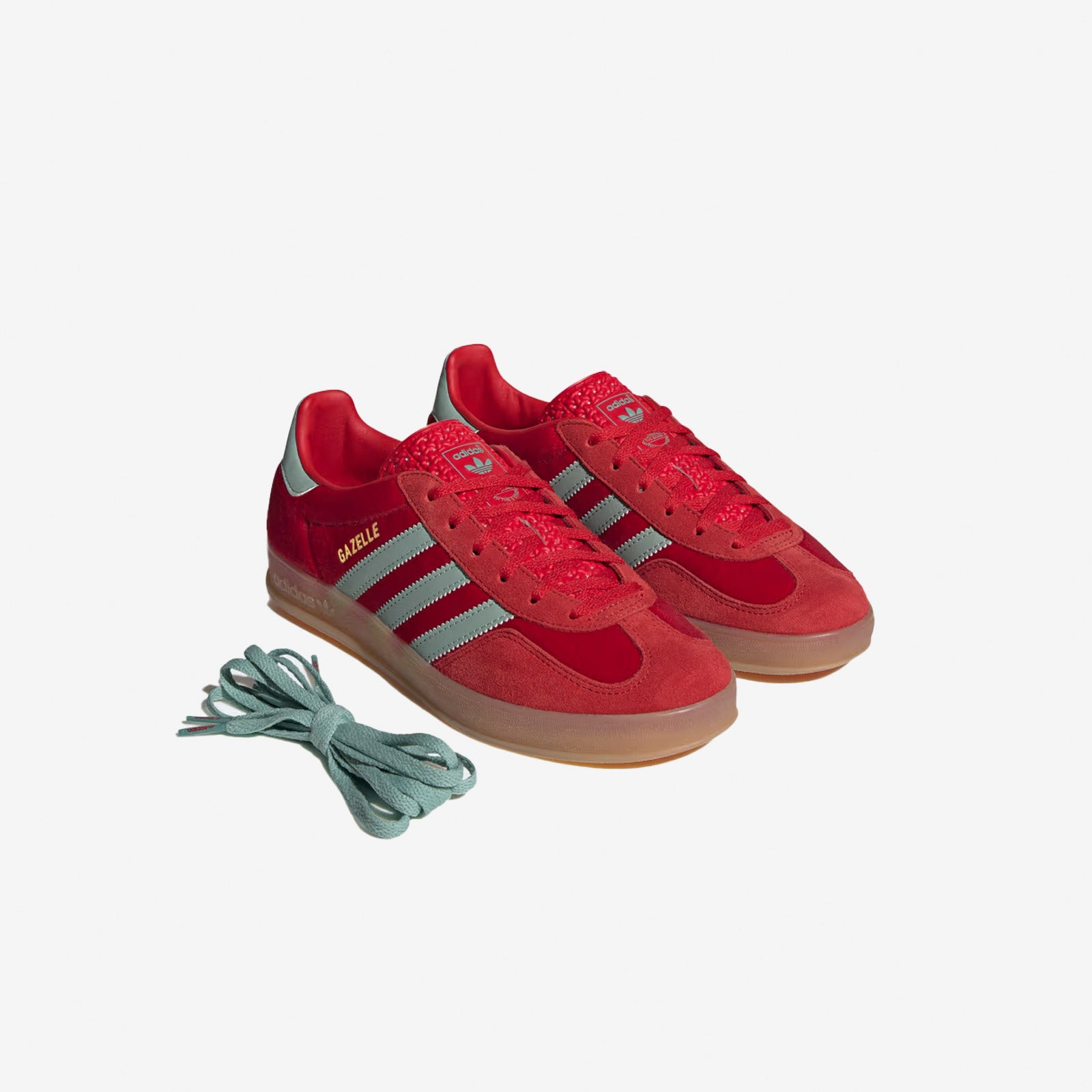 scarpe adidas gazelle rosse velluto