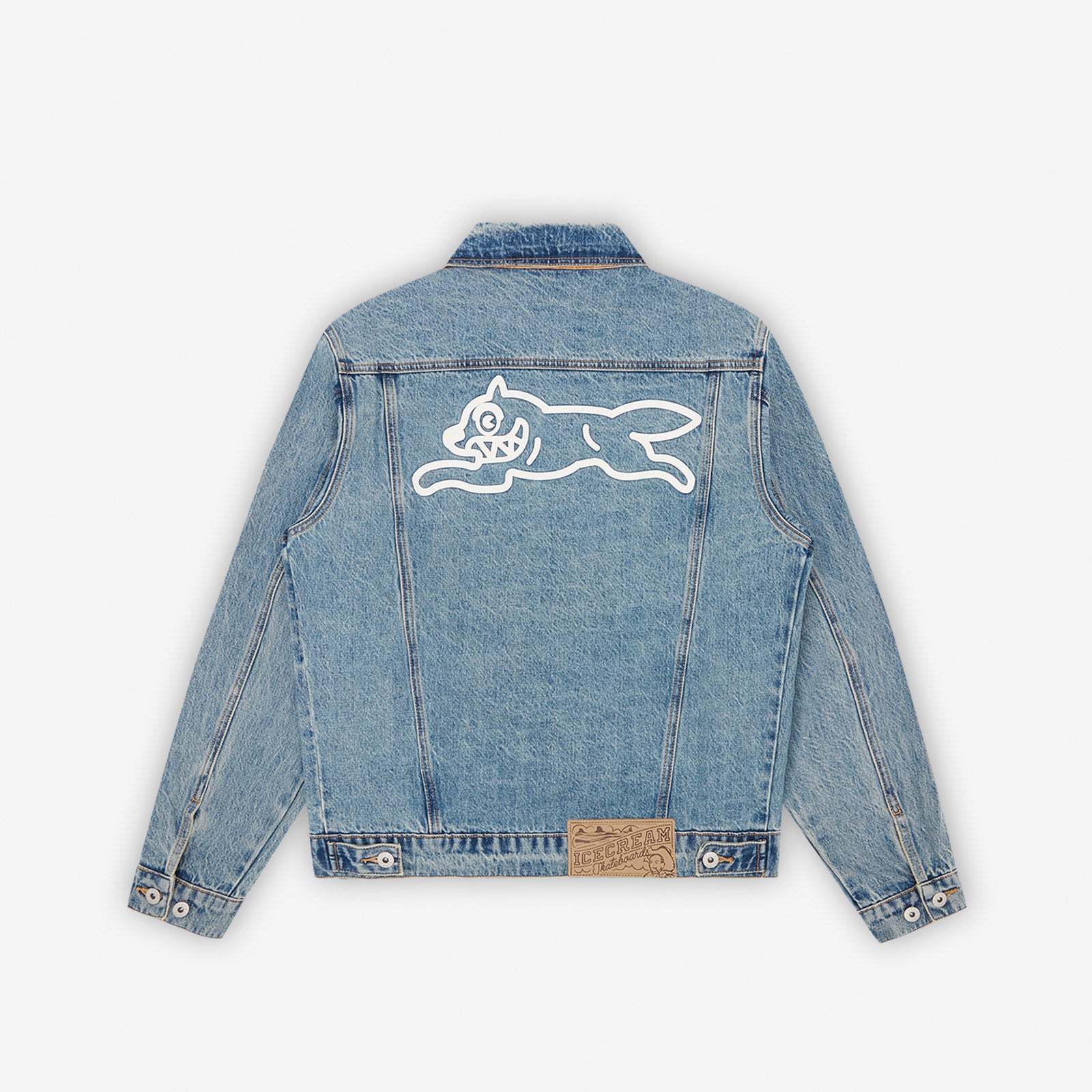 Icecream Check Lined Denim Trucker Jacket