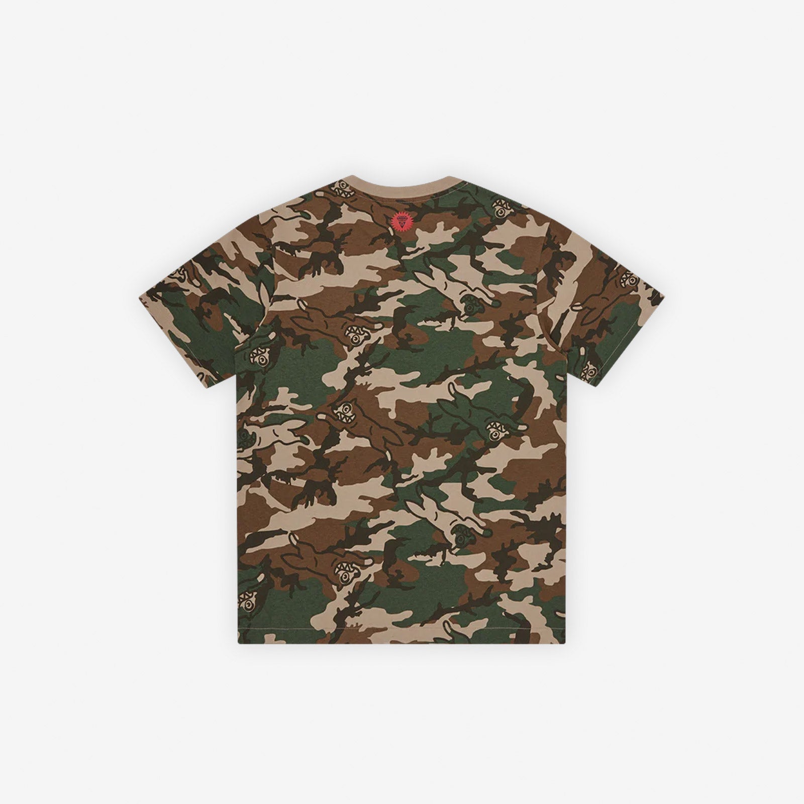 ICECREAM RUNNING DOG WOODLAND CAMO T-SHIRT