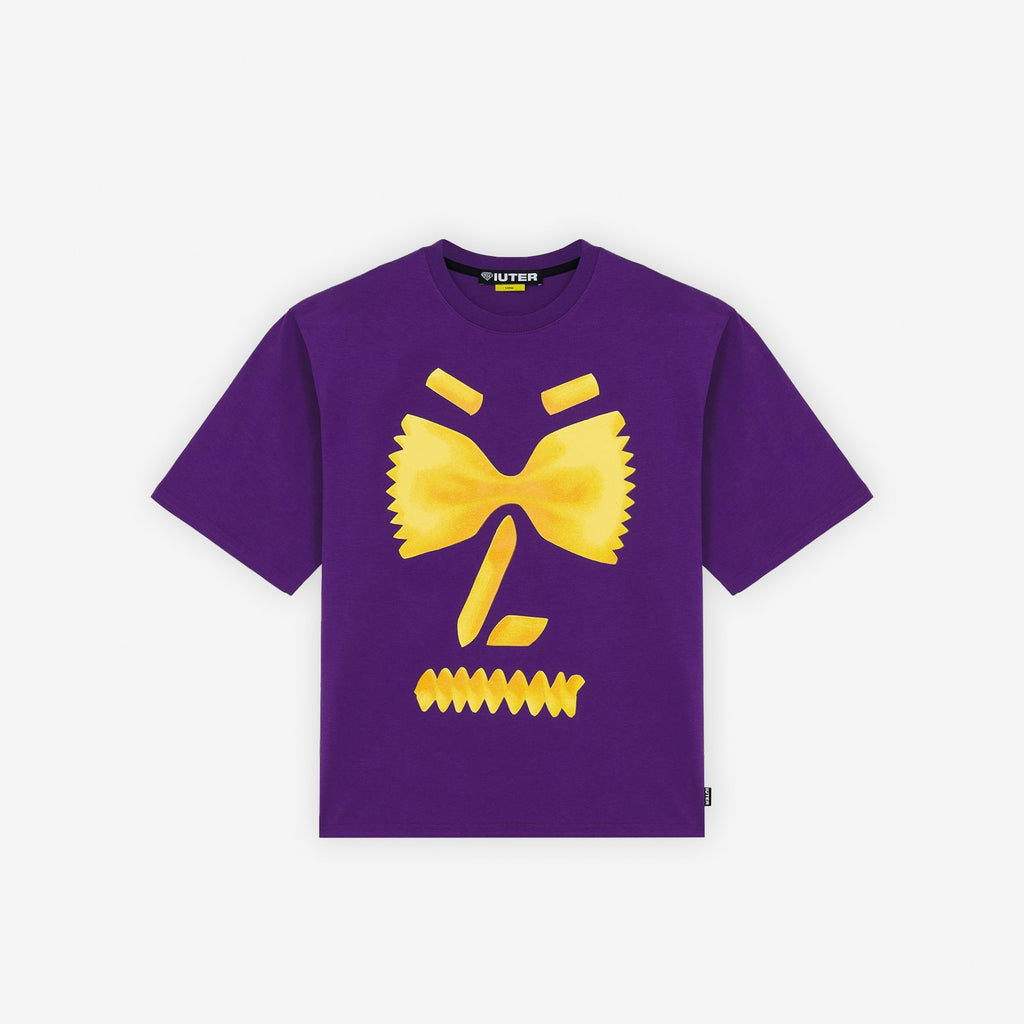 IUTER by Ruben Spelta ITALIANS TEE colore viola boxy fit