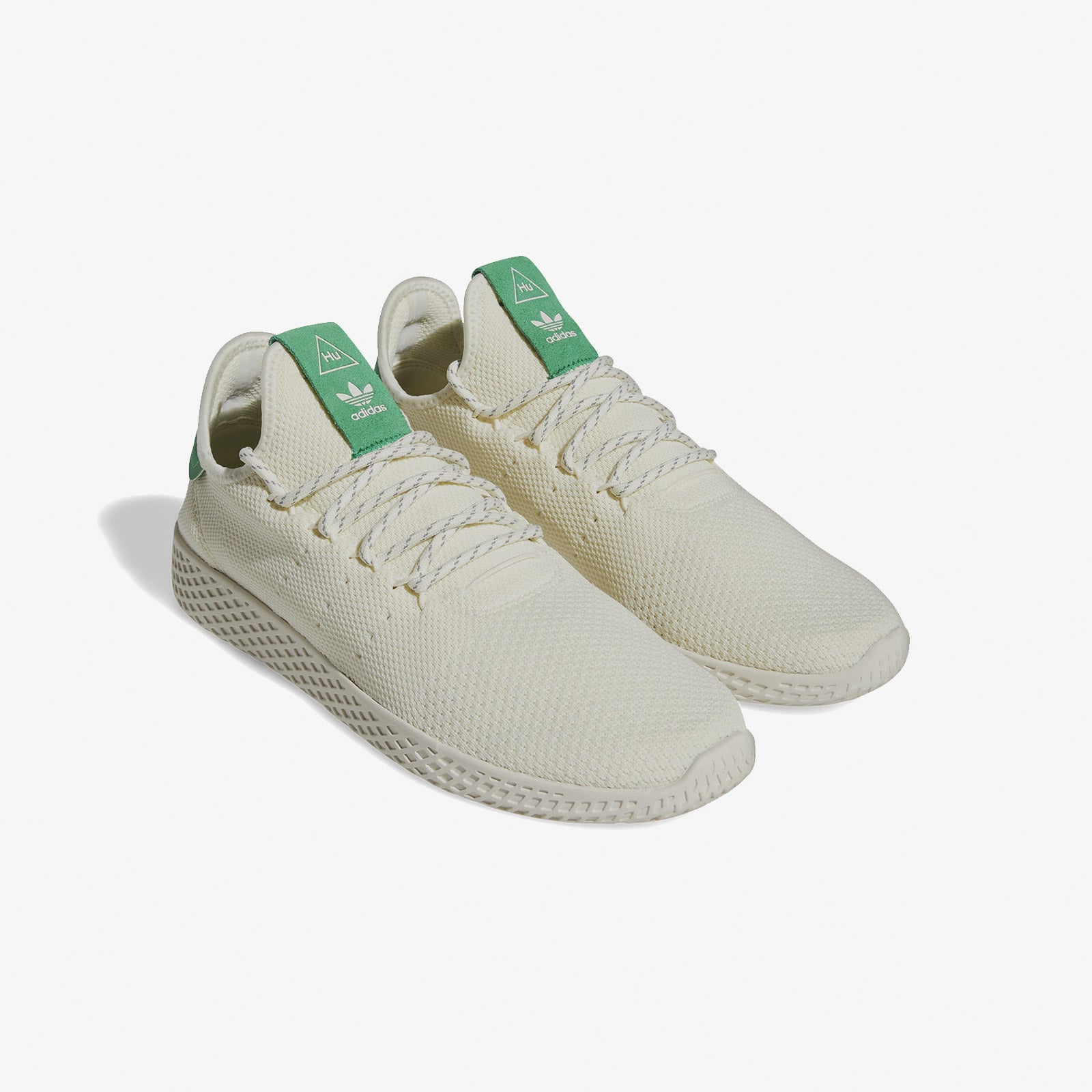 Adidas pharrell williams tennis hu white green on sale